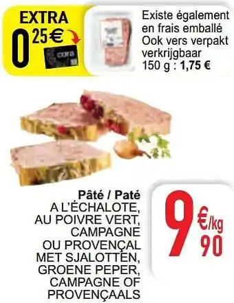 Pâté - paté a l`échalote