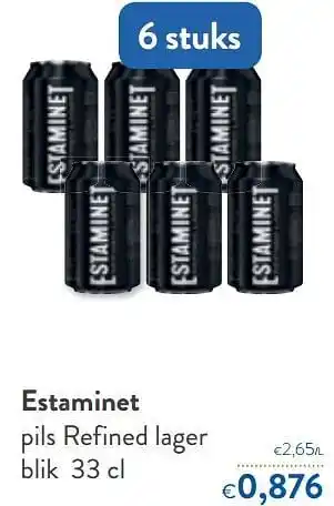 Estaminet pils refined lager
