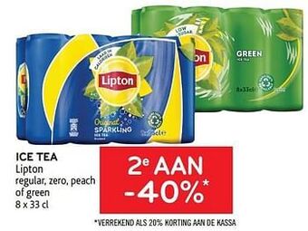 Ice tea lipton 2e aan -40%