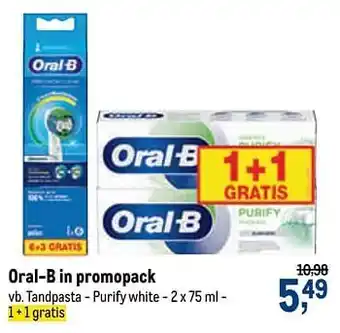 Makro Oral-b tandpasta - purify white aanbieding