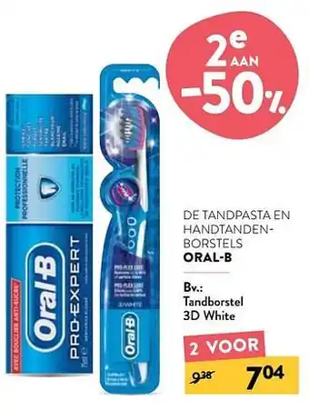 Di Oral-b tandborstel 3d white aanbieding