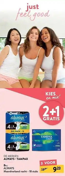 Di Always maandverband nacht aanbieding