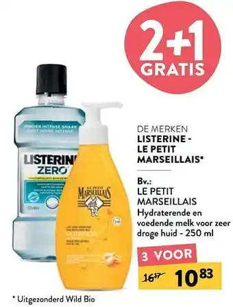 Di Le petit marseillais hydraterende en voedende melk voor zeer droge huid aanbieding