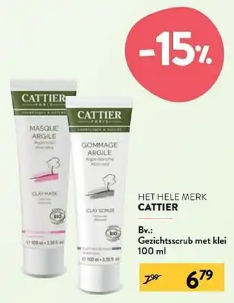 Cattier gezichtsscrub met klei