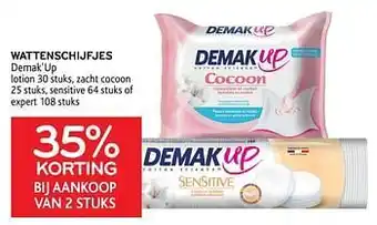 Wattenschijfjes demak`up 35% korting bij aankoop van 2 stuks