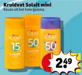 Kruidvat Kruidvat solait mini aanbieding