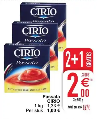 Cora Cirio Passata aanbieding