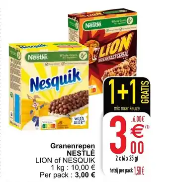 Cora Nestle Granenrepen aanbieding