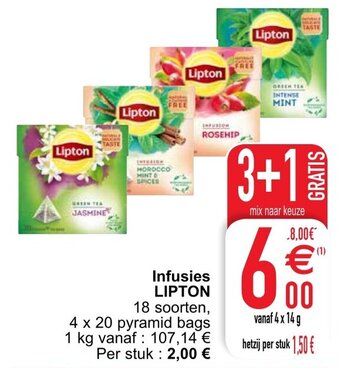 Cora Lipton Infusies aanbieding