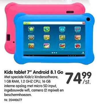 Kids tablet 7`` android 8.1 go