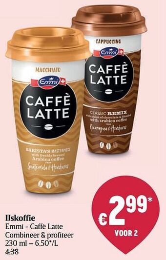 Delhaize Ijskoffie emmi - caffè latte aanbieding