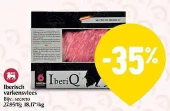 Delhaize Iberisch varkensvlees secreto aanbieding