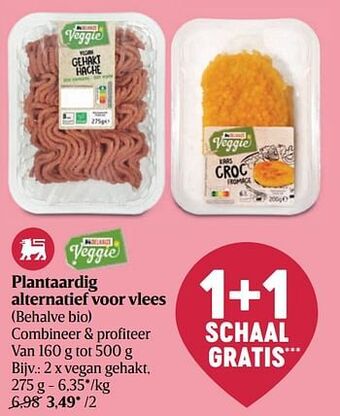 Delhaize Vegan gehakt aanbieding