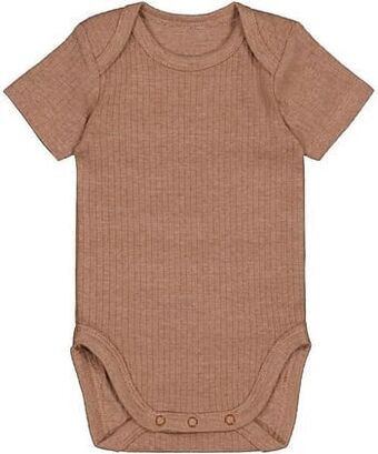 HEMA HEMA Body Rib Met Bamboe Stretch Bruin (bruin) aanbieding