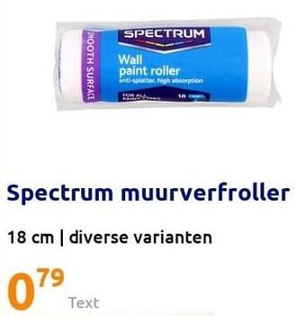 Action Spectrum muurverfroller aanbieding