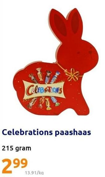 Action Celebrations paashaas aanbieding
