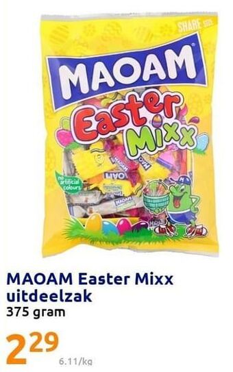 Action Maoam easter mixx uitdeelzak aanbieding