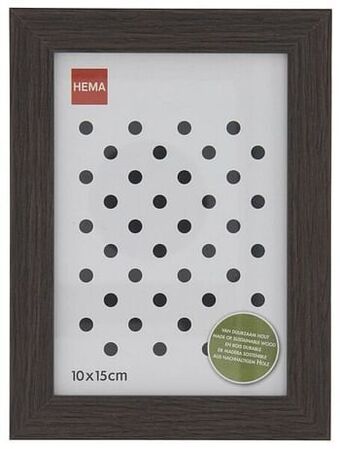 HEMA HEMA Fotolijst Hout 10x15 Donkerbruin aanbieding