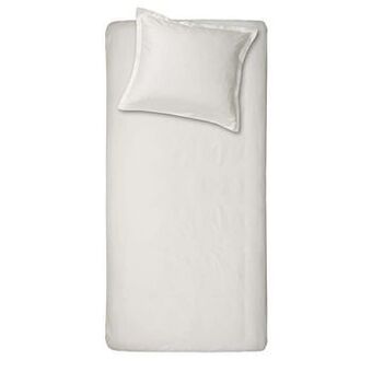 Leen Bakker Cinderella dekbedovertrek Uni - ivoor - 140x200/220 cm - Leen Bakker aanbieding