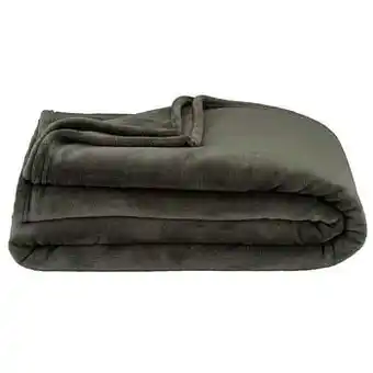 Leen Bakker Plaid Niek XXL - agavegroen - 220x240 cm - Leen Bakker aanbieding