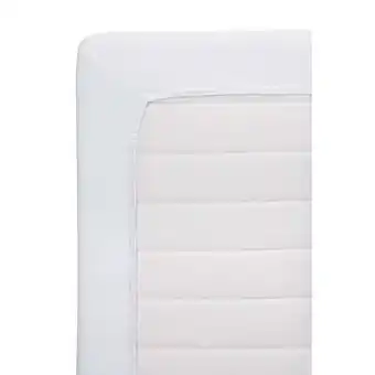 Leen Bakker Hoeslaken Jersey - wit - 180x200 cm - Leen Bakker aanbieding