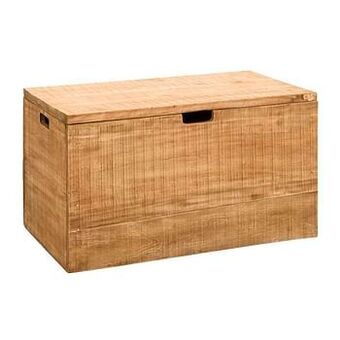 Leen Bakker Opbergkist Ronald - naturel - 45x80x45 cm - Leen Bakker aanbieding