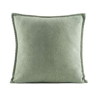 Leen Bakker Sierkussen Marijn - lichtgroen - 45x45 cm - Leen Bakker aanbieding