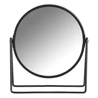 Leen Bakker Spiegel Jessica - zwart - 20x18x8 cm - Leen Bakker aanbieding