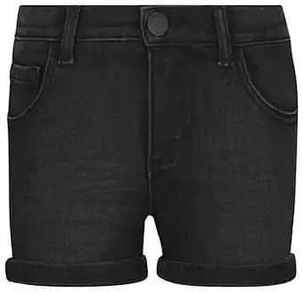 HEMA HEMA Kindershort Denim Zwart (zwart) aanbieding