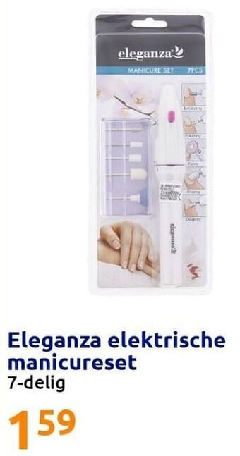 Action Eleganza elektrische manicureset aanbieding