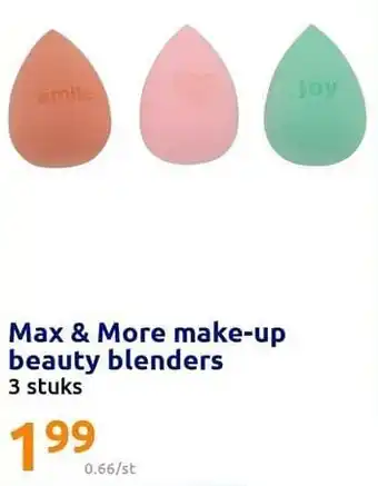 Action Max + more make-up beauty blenders aanbieding