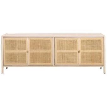 Leen Bakker Dressoir Doddy - hout/webbing - 74x200x45 cm - Leen Bakker aanbieding
