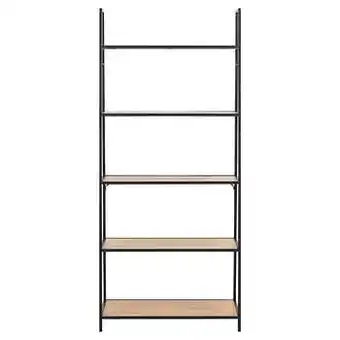 Leen Bakker Wandkast Jaxx - zwart - 174,5x77x36 cm - Leen Bakker aanbieding