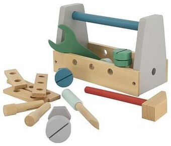 HEMA HEMA Gereedschapskist Hout aanbieding