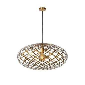 Leen Bakker Lucide hanglamp Wolfram - mat goud-/messingkleur - Ø65 cm - Leen Bakker aanbieding
