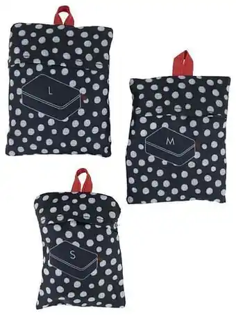 HEMA HEMA Bagage Organizers Opvouwbaar - 3 Stuks - Donkerblauw (donkerblauw) aanbieding