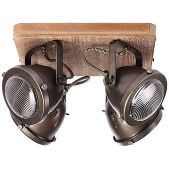 Leen Bakker Brilliant plafondspot Carmen 4-lichts - staal - Leen Bakker aanbieding