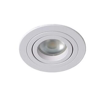 Leen Bakker Lucide inbouwspot Tube - wit - Ø9 cm - Leen Bakker aanbieding