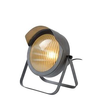 Leen Bakker Lucide tafellamp Cicleta - grijs - 29,5x25x30,5 cm - Leen Bakker aanbieding