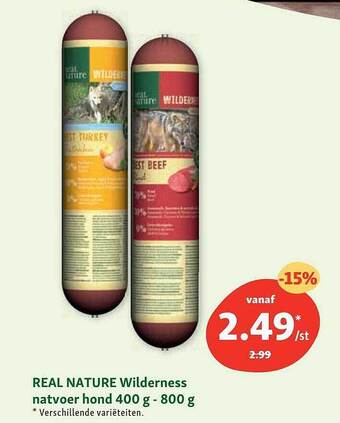 Maxi Zoo Real Nature Wilderness Natvoer Hond aanbieding