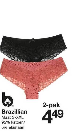 Zeeman Brazilian aanbieding