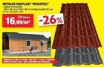 Hubo Metalen dakplaat bricotuil aanbieding