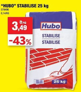 Hubo Hubo stabilise aanbieding
