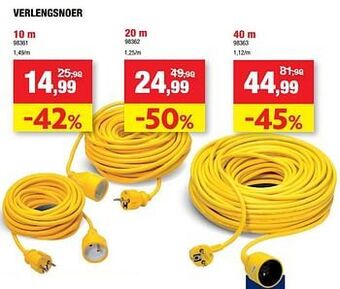 Hubo Verlengsnoer aanbieding