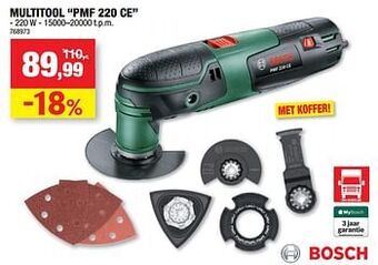 Hubo Bosch multitool pmf 220 ce aanbieding