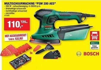 Hubo Bosch multischuurmachine psm 200 aes aanbieding