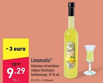 ALDI Limoncello aanbieding