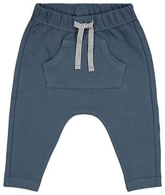 HEMA HEMA Baby Sweatbroek Rib Blauw (blauw) aanbieding