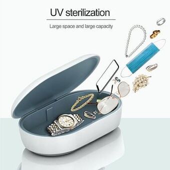 Berca Shoes Viruskillers Ontsmettingsmiddel Covid 19 Uv Sterilisatiedoos/oplader Voor Smartphone - Wit aanbieding