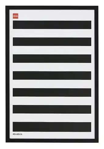 HEMA HEMA Fotolijst 40x60 Hout Zwart aanbieding